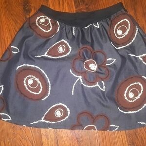 Billy Reid Denim Blue Embroidered Skirt Size 8